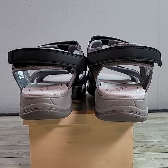 Lands’ End All Weather Sandals Grey/Black Size 10B - Picture 3 of 8